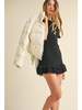 Mable Bianca Puffer Jacket With Ribbon Bow - Ecru - Thumbnail 10