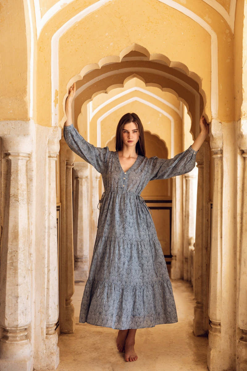 CQC LA Hand-Printed Ashbury Dress CQC LA Hand-Printed Ashbury Dress