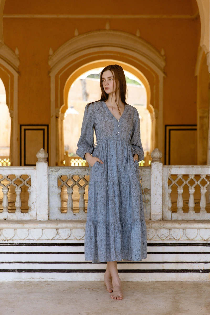 CQC LA Hand-Printed Ashbury Dress CQC LA Hand-Printed Ashbury Dress