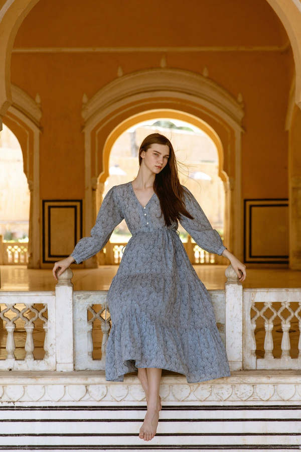 CQC LA Hand-Printed Ashbury Dress CQC LA Hand-Printed Ashbury Dress