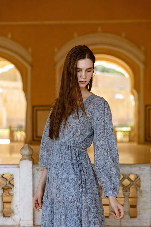CQC LA Hand-Printed Ashbury Dress CQC LA Hand-Printed Ashbury Dress