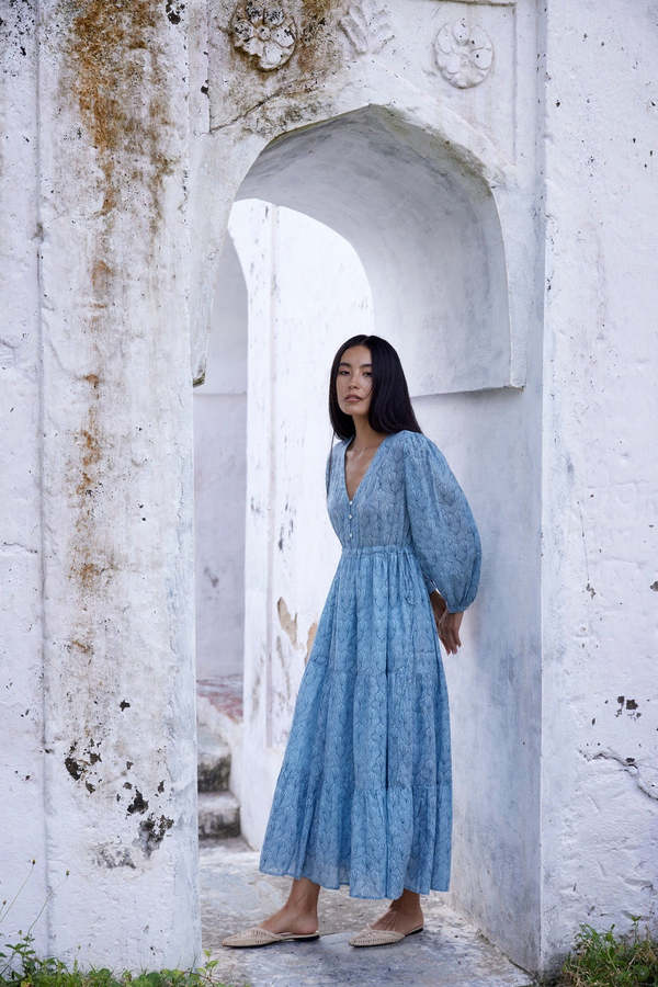 CQC LA Hand-Printed Ashbury Dress CQC LA Hand-Printed Ashbury Dress