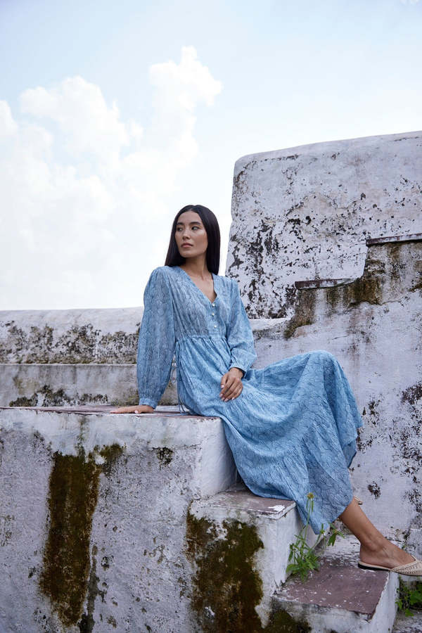 CQC LA Hand-Printed Ashbury Dress CQC LA Hand-Printed Ashbury Dress