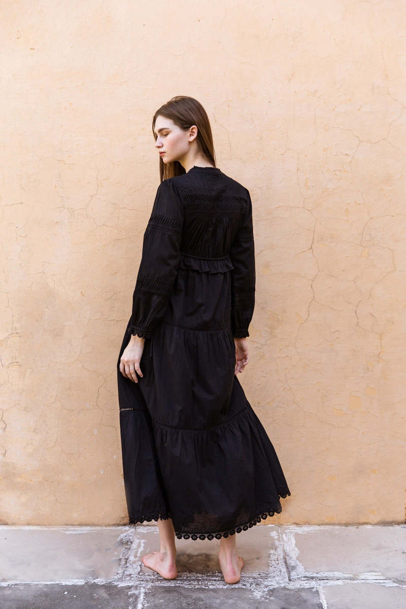 CQC LA Lisette Maxi Dress - Black CQC LA Lisette Maxi Dress - Black