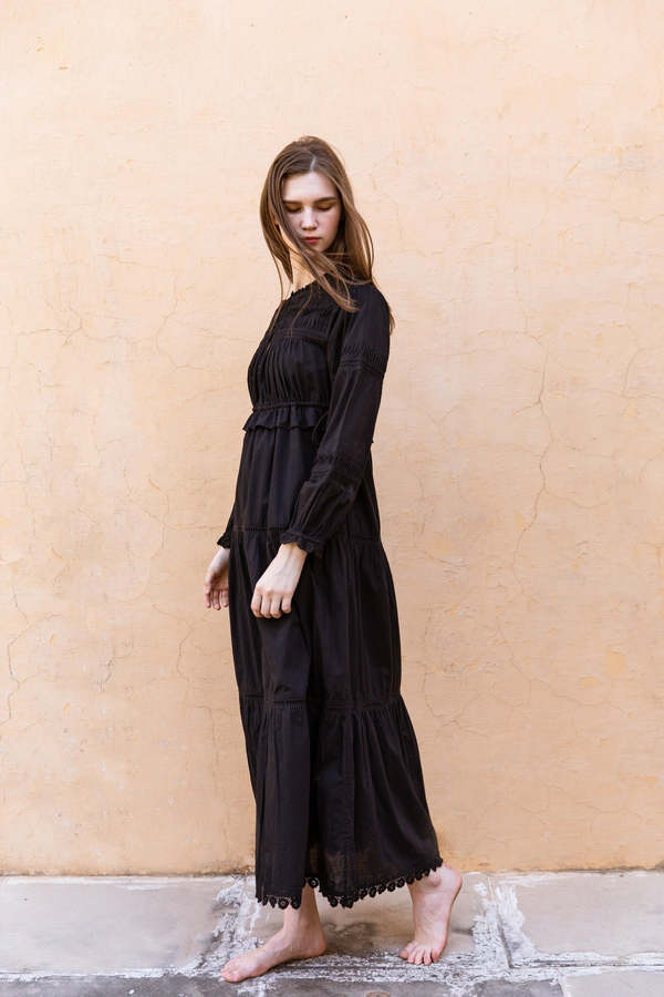 CQC LA Lisette Maxi Dress - Black CQC LA Lisette Maxi Dress - Black