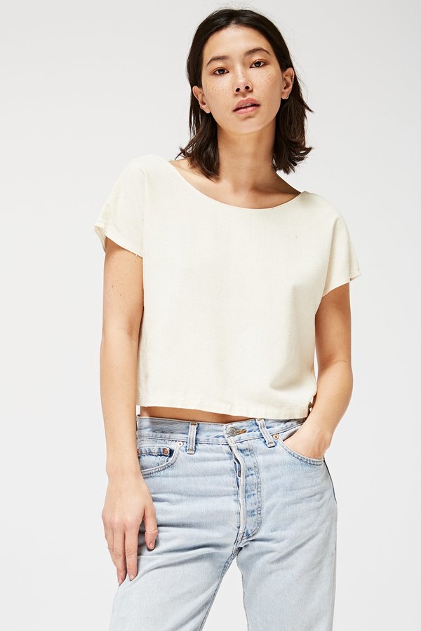 Lacausa Reversible Silk Top Lacausa Reversible Silk Top