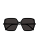Yves Saint Laurent Oversized Square Acetate Sunglasses - Black - Thumbnail 1