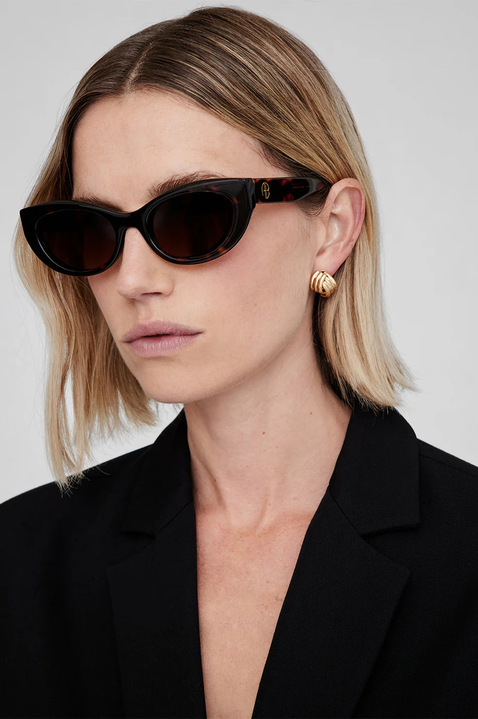 Anine Bing Cannes Sunglasses - Dark Tortoise | Garmentory