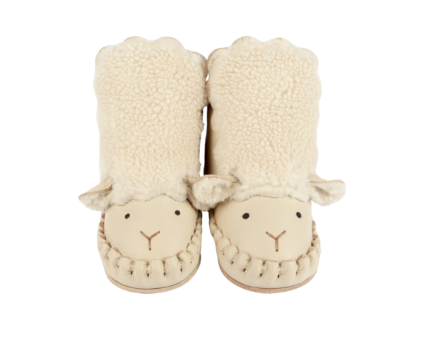 Kids Donsje Kapi Exclusive Booties - Cream Leather
