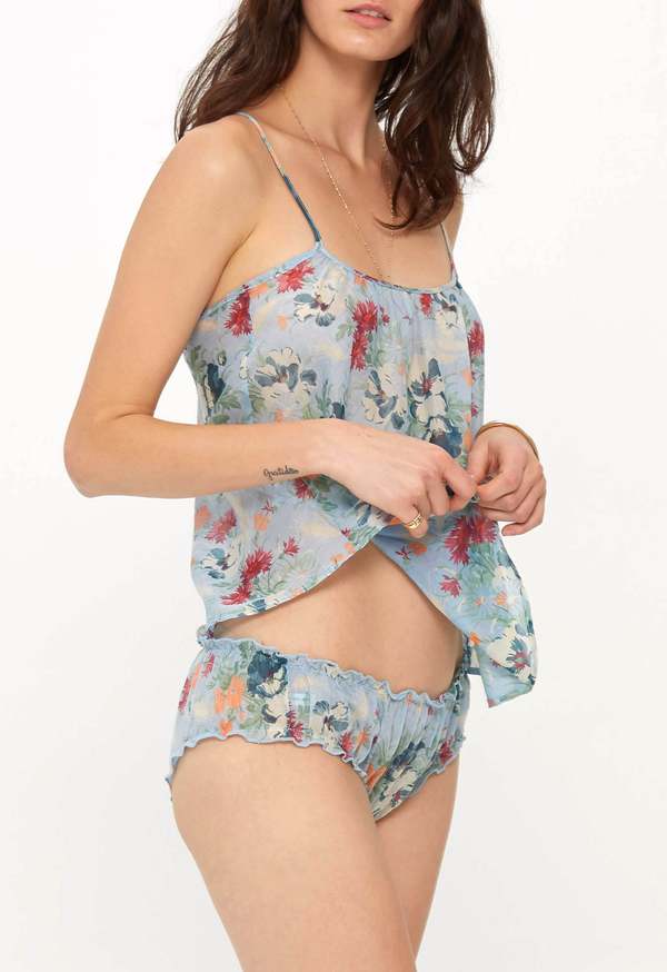 Loup Charmant Scoop Tank - Sky Tuscan Floral Loup Charmant Scoop Tank - Sky Tuscan Floral