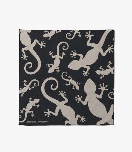 Engineered Garments｜ (Printed Bandana A - Black - Anima Engineered Garments Printed Bandana Black Animal | BlackBlue