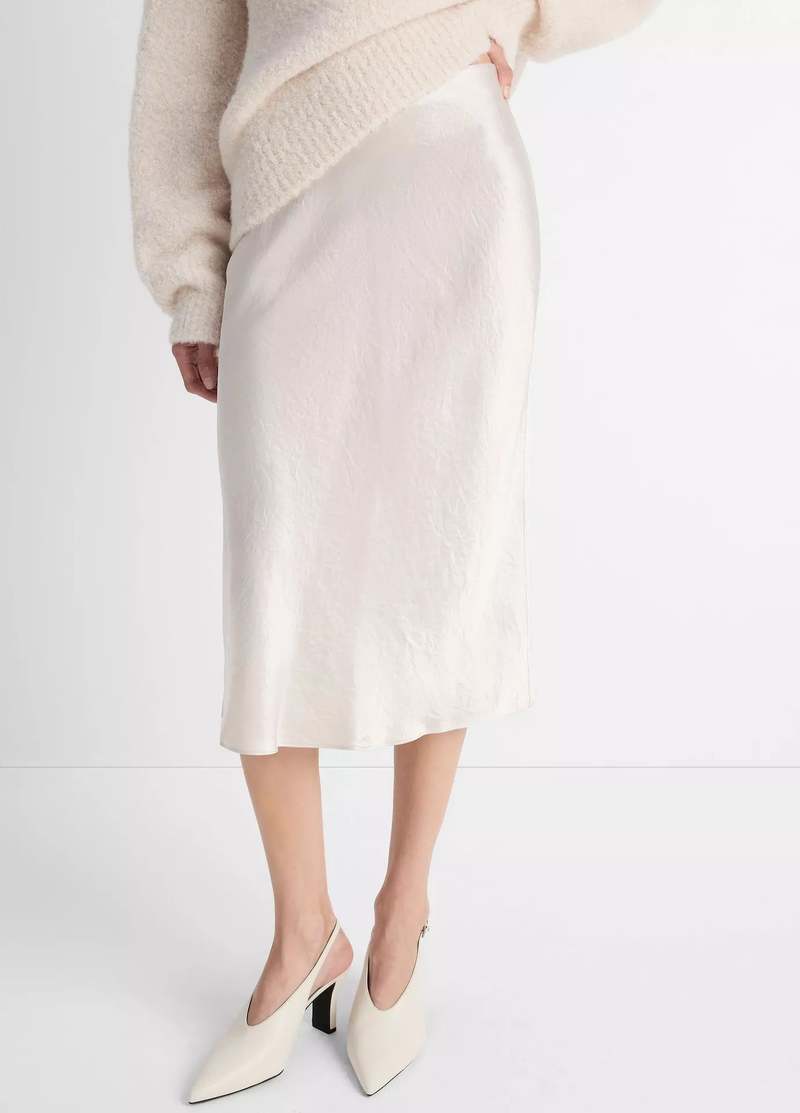 Vince Satin Slip Skirt - Champagne Vince Satin Slip Skirt - Champagne