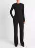 Vince Mid Rise Tailored Flare Pants - Black - Thumbnail 1