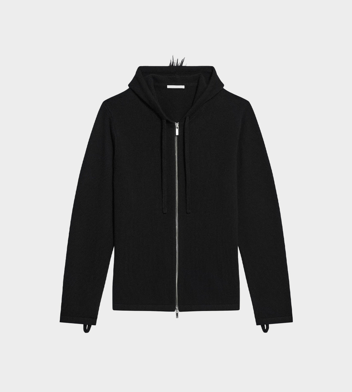 Helmut Lang Mohawk Full Zip Hoodie - Black | Garmentory