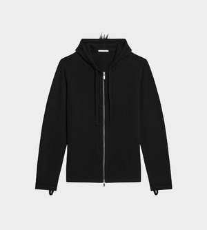 Helmut Lang Mohawk Full Zip Hoodie - Black | Garmentory