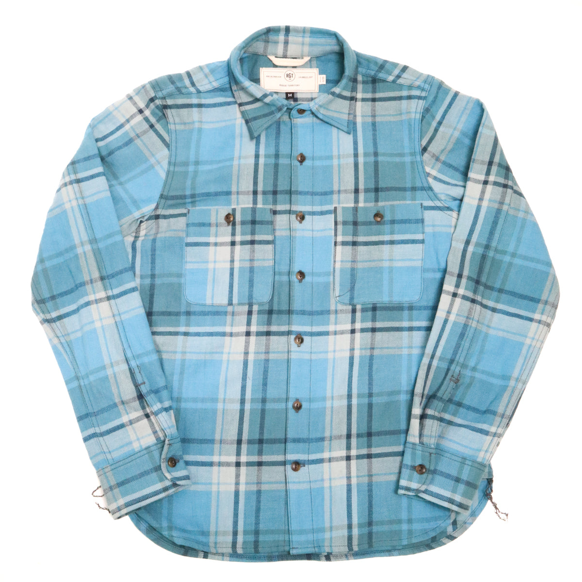 Rogue Territory Field Shirt - Icy Blue Plaid | Garmentory