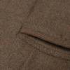 J.J. Simón Burgos Overcheck Herringbone Tweed Polo Coat - Walnut - Thumbnail 7