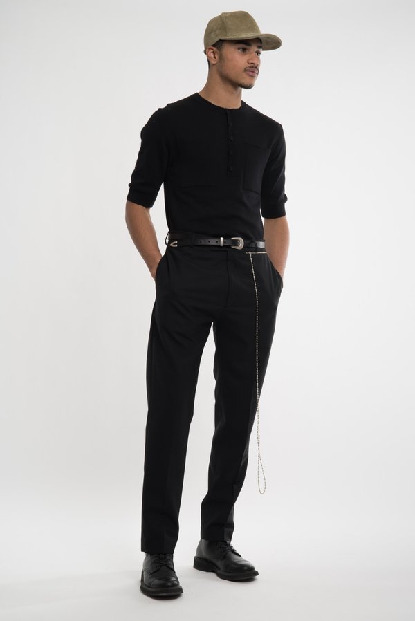 Cmmn Swdn Black Glock Western Leather Belt | Garmentory