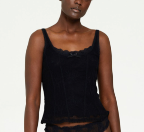 Second Skin Flora Lace Corset Top