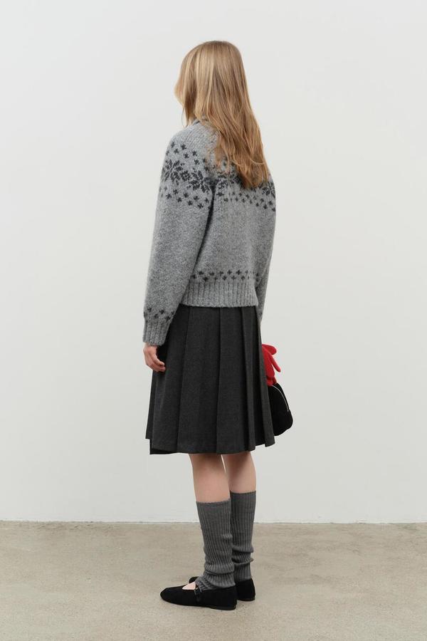 【mnem】Ohha Ribbon Wrap Skirt DUNST Ribbon Pleats Wrap Skirt - Charcoal Grey | Garmentory