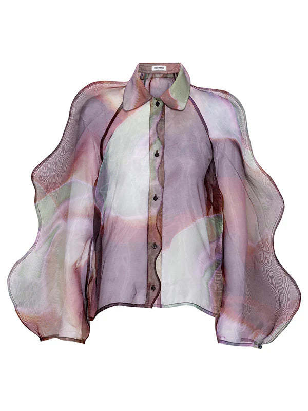 Henrik Vibskov Octo Shirt - Brown Clapping Oysters