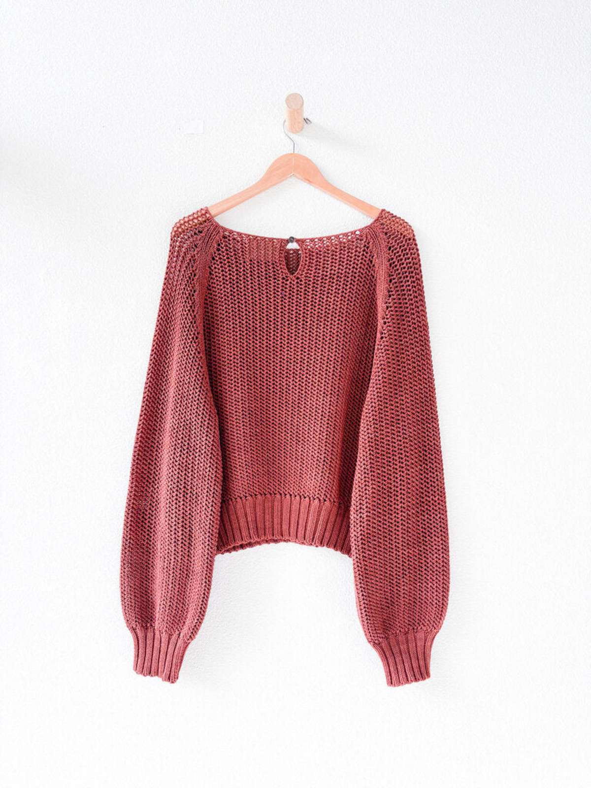 Misha & Puff Cotton Sweater - maroon - Image 4 of 5
