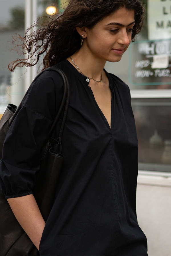 Erica Tanov Tynan Cotton Dress - Black