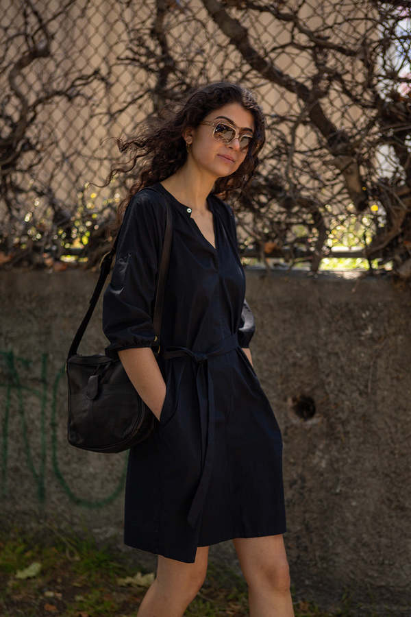 Erica Tanov Tynan Cotton Dress - Black