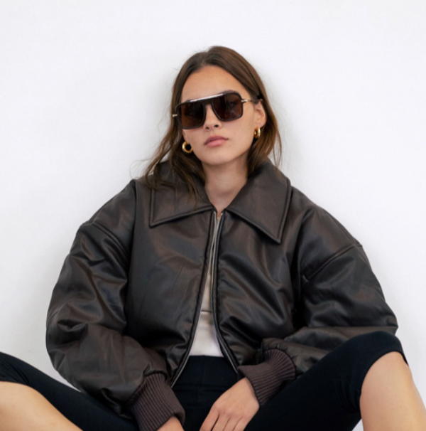 Past Midnight The Retro Sunglasses - Brown | Garmentory