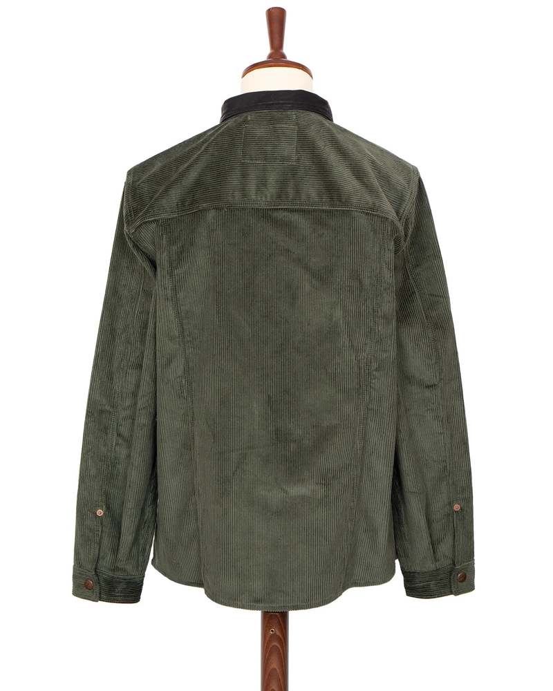 Indigofera Fargo Corduroy 8W Trucker Jacket - Green 