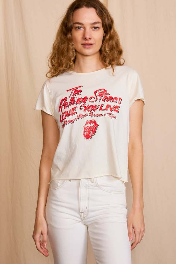 People of Leisure The Rolling Stones Love You Live Tee - White