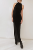 Jacoba Jane Rowan Draped Silk Double Crepe Dress - Black - Thumbnail 3