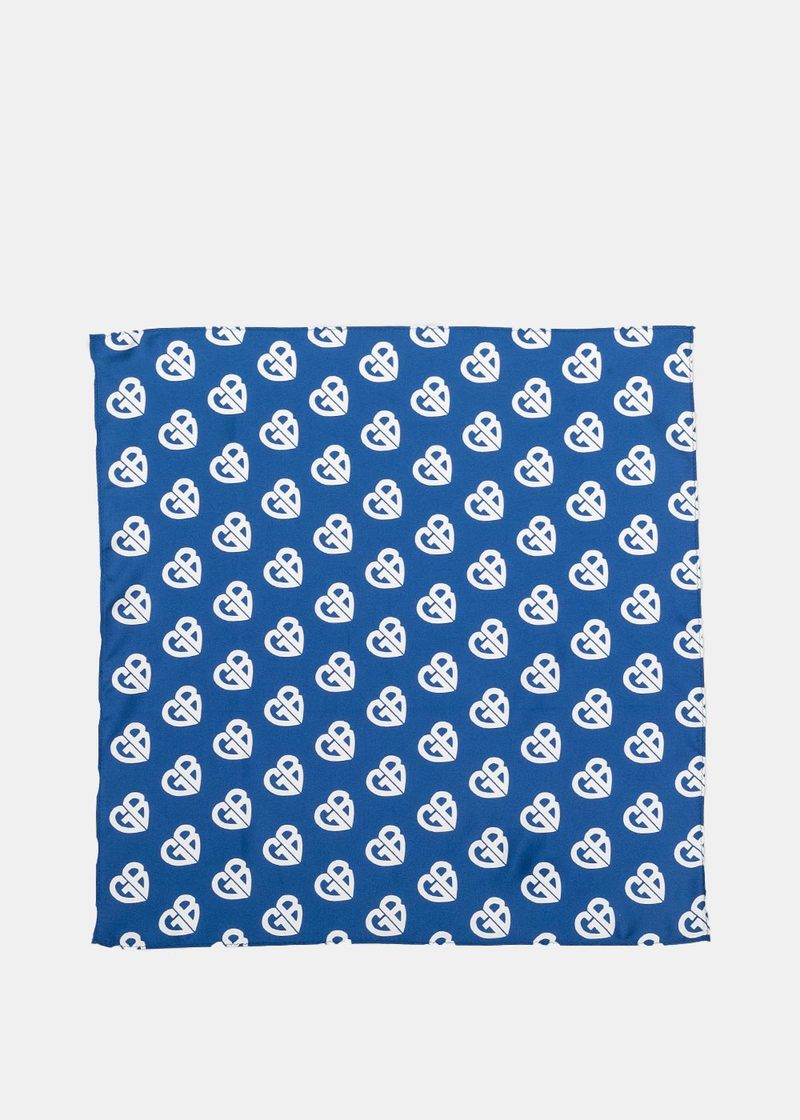 XOXOGOODBOY Blue Logo Jacquard Scarf - Blue