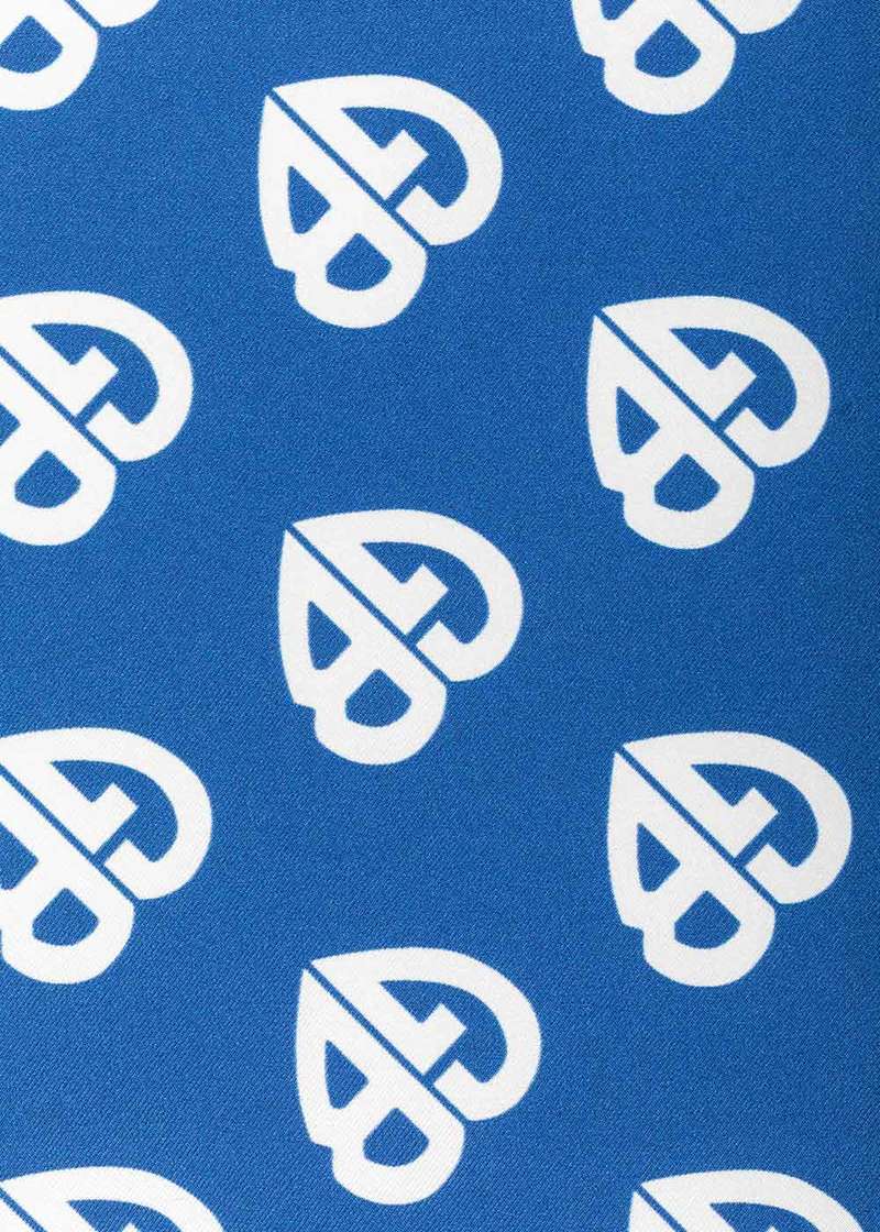 XOXOGOODBOY Blue Logo Jacquard Scarf - Blue