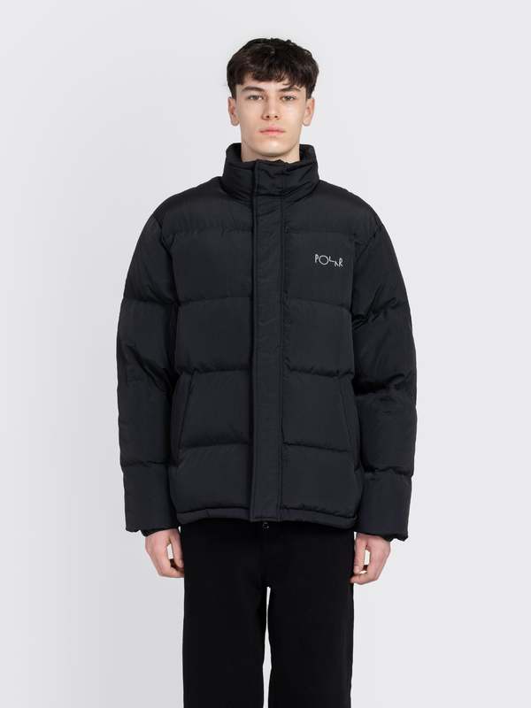 Polar Skate Co. Basic Puffer Jacket - Black | Garmentory
