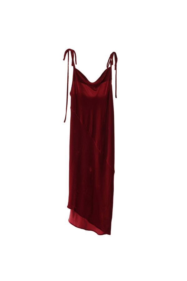JAMPROOF Bias Slip Dress - Red