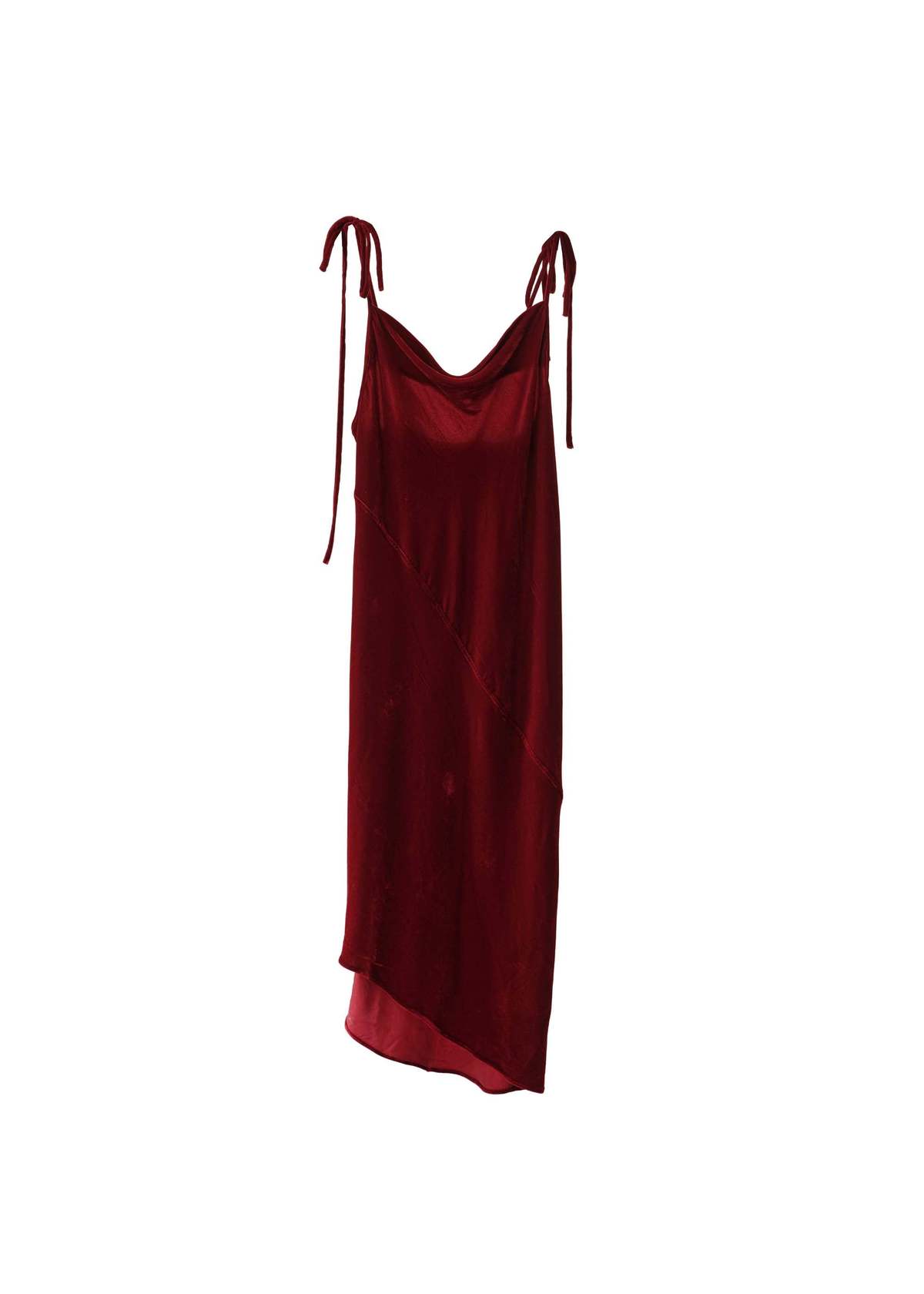 JAMPROOF Bias Slip Dress - Red - Image 1 of 5