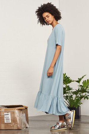 Kowtow Building Block Gather Hem Dress Kowtow Building Block Gather Hem Dress