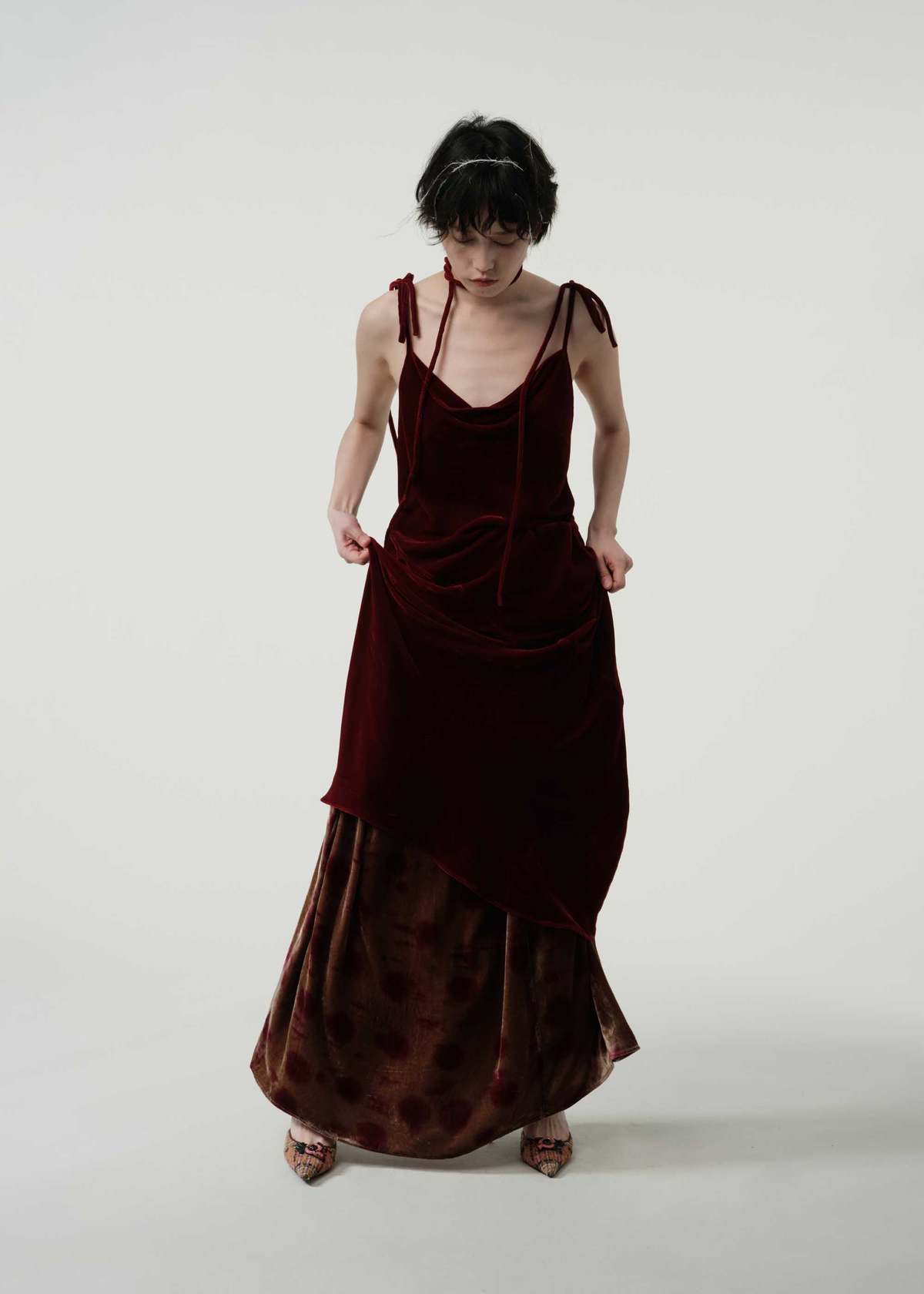 JAMPROOF Bias Slip Dress - Red - Image 5 of 5