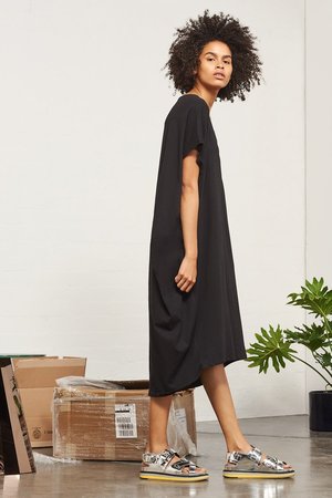 Kowtow Building Block Drape Dress Kowtow Building Block Drape Dress