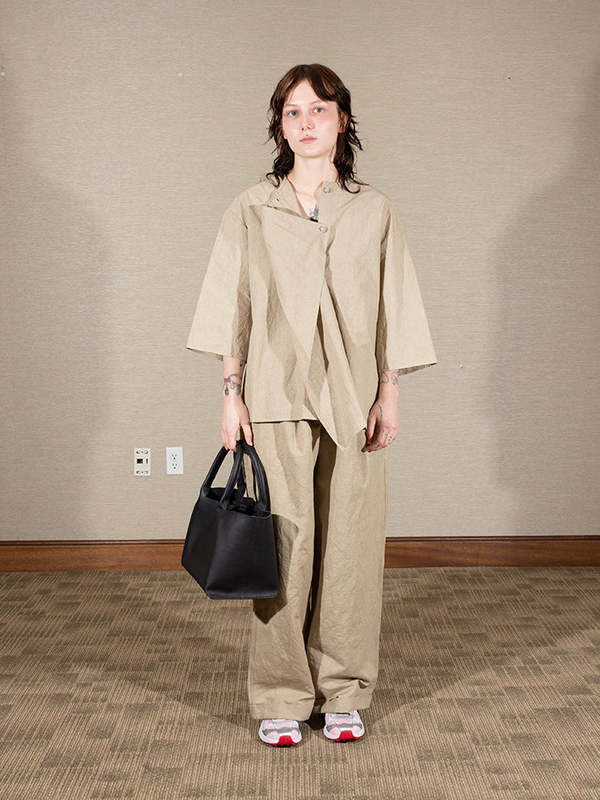 Lauren Manoogian Leather Box Tote - Black | Garmentory