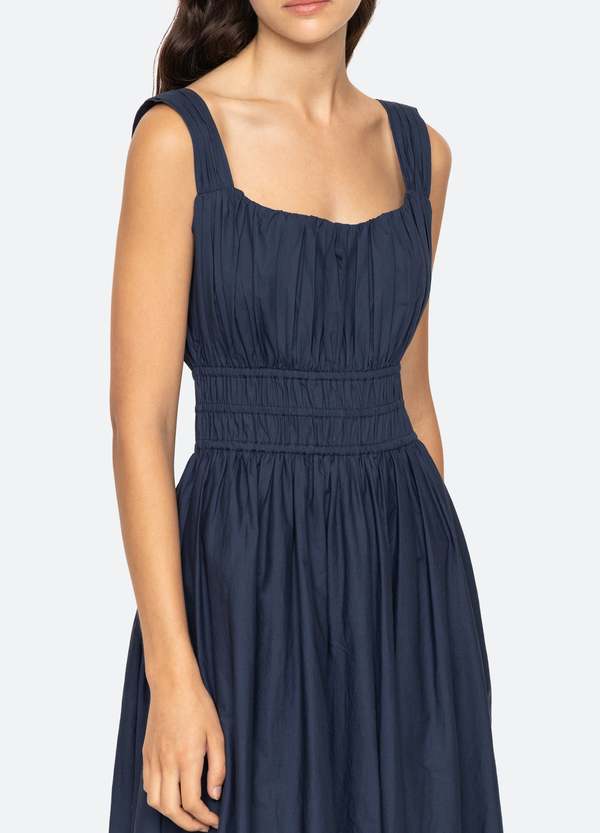 Sea NEW YORK ★【SALE！】エメット ドレス Emmet Midi Dress Butter Emmet Poplin Midi Bubble Dress | Sea New York