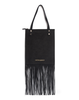 Cynthia Rowley Felicity Fringe Suede Tote - Black - Thumbnail 4