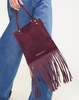 Cynthia Rowley Felicity Fringe Suede Tote - Burgundy - Thumbnail 2