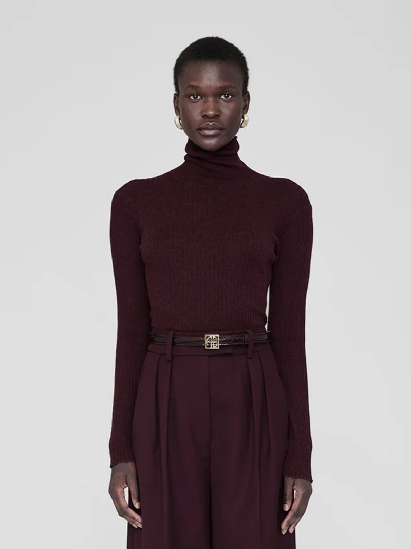 Anine Bing Kyle Sweater - Bordeaux