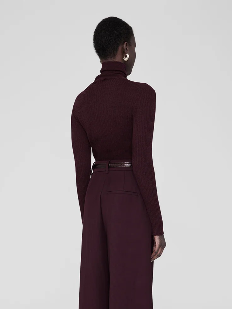 Anine Bing Kyle Sweater - Bordeaux