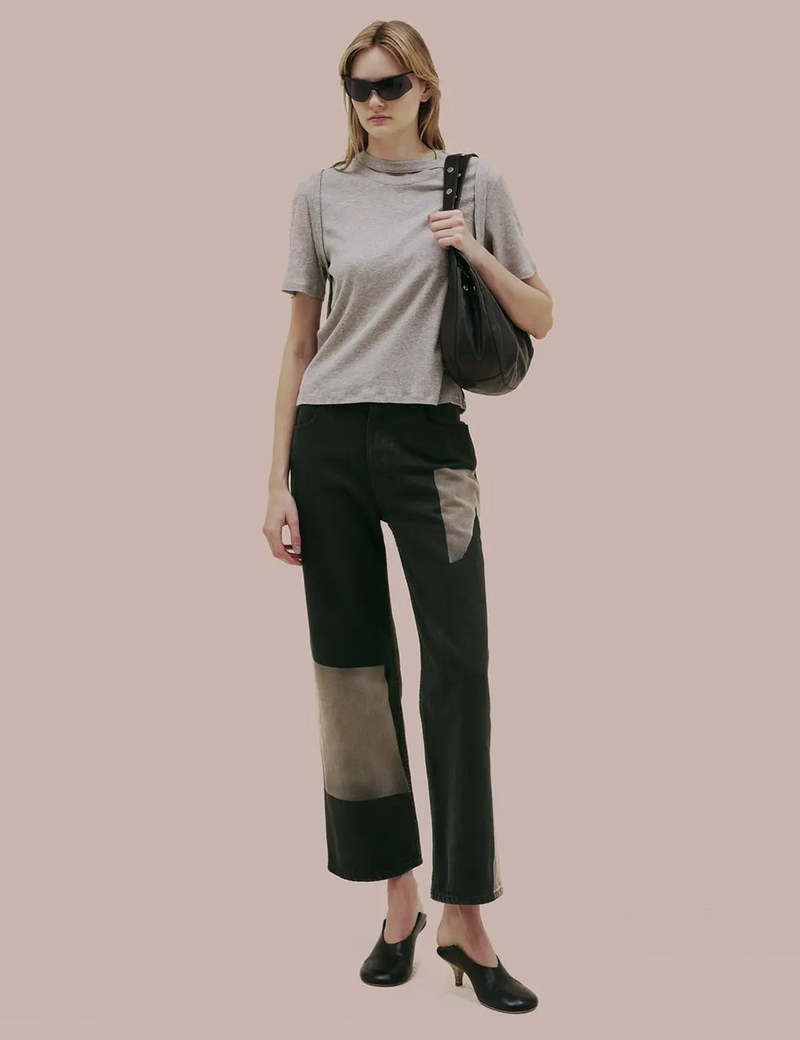 ECKHAUS LATTA Flip Tee - Cement | Garmentory