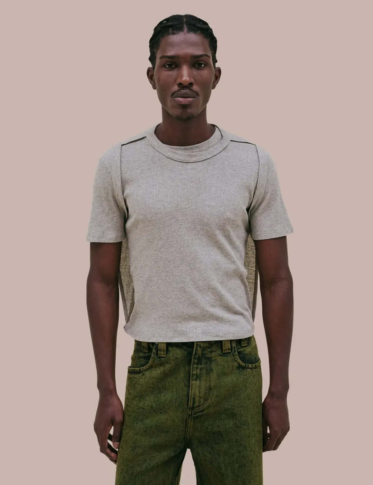 【関税込み】Eckhaus Latta ブラック Lapped Tシャツ Eckhaus Lattaのブラック Lapped 長袖Tシャツがセール中