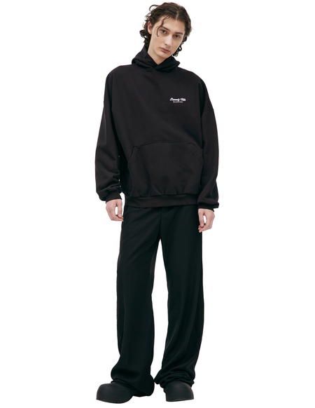 希少 完売品 定価13万円 BALENCIAGA CREW HOODIE Balenciaga Balenciaga Crew Hoodie - Black | Garmentory