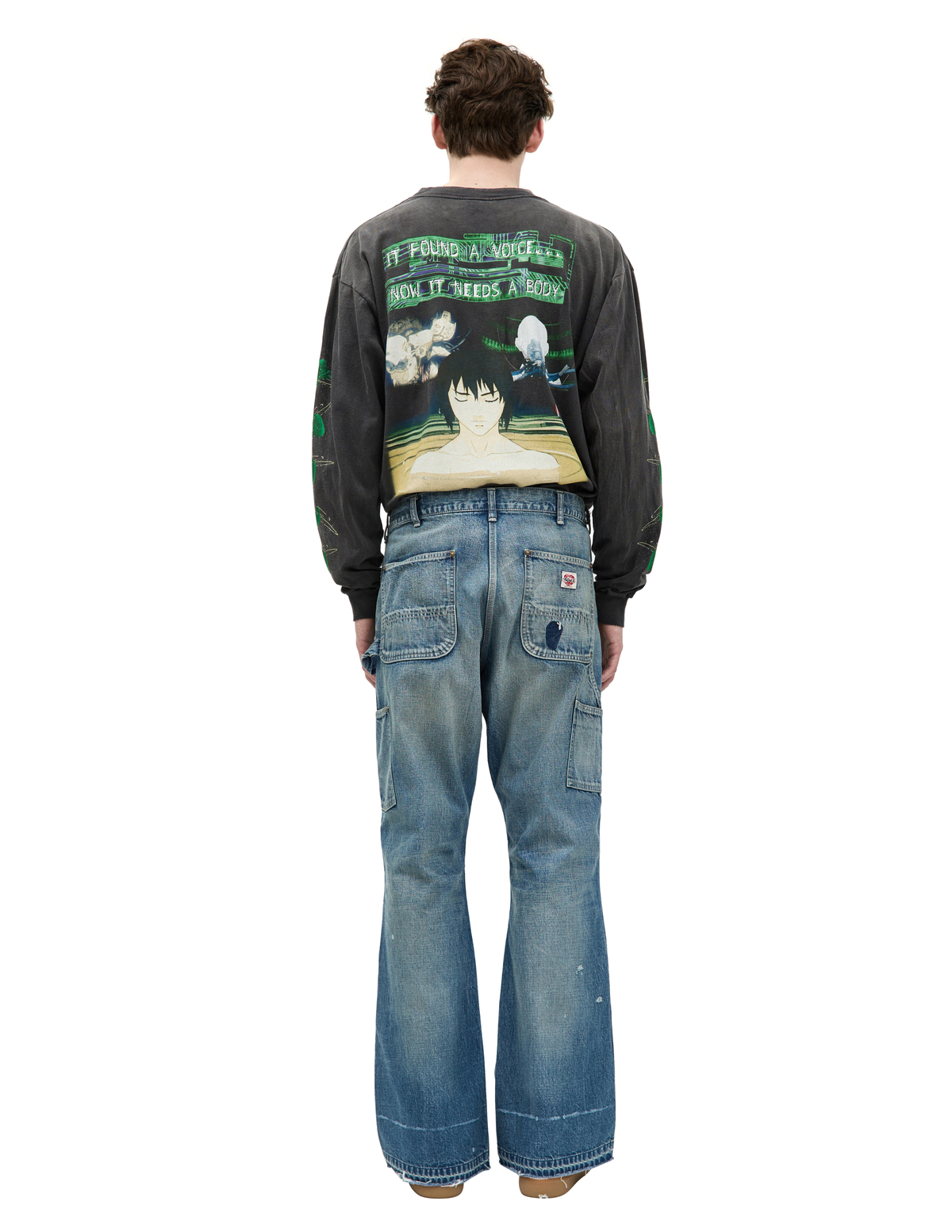 Saint Mxxxxxx Double Knee Cotton Jeans - Blue | Garmentory